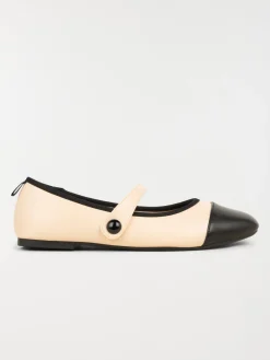 Ballerine beige et noire femme (36-41)