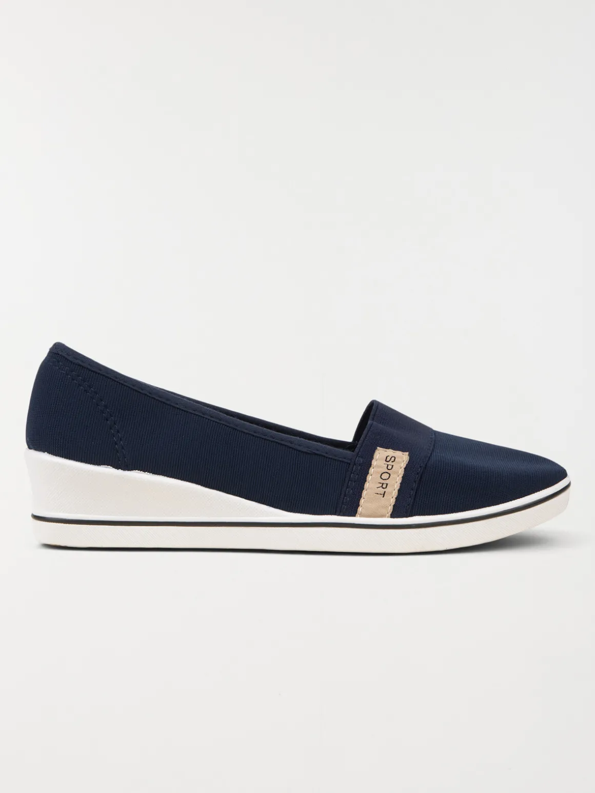 Ballerine compensée marine (36-41)
