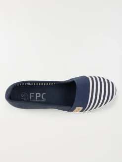 Ballerine compensée rayée femme (36-41)