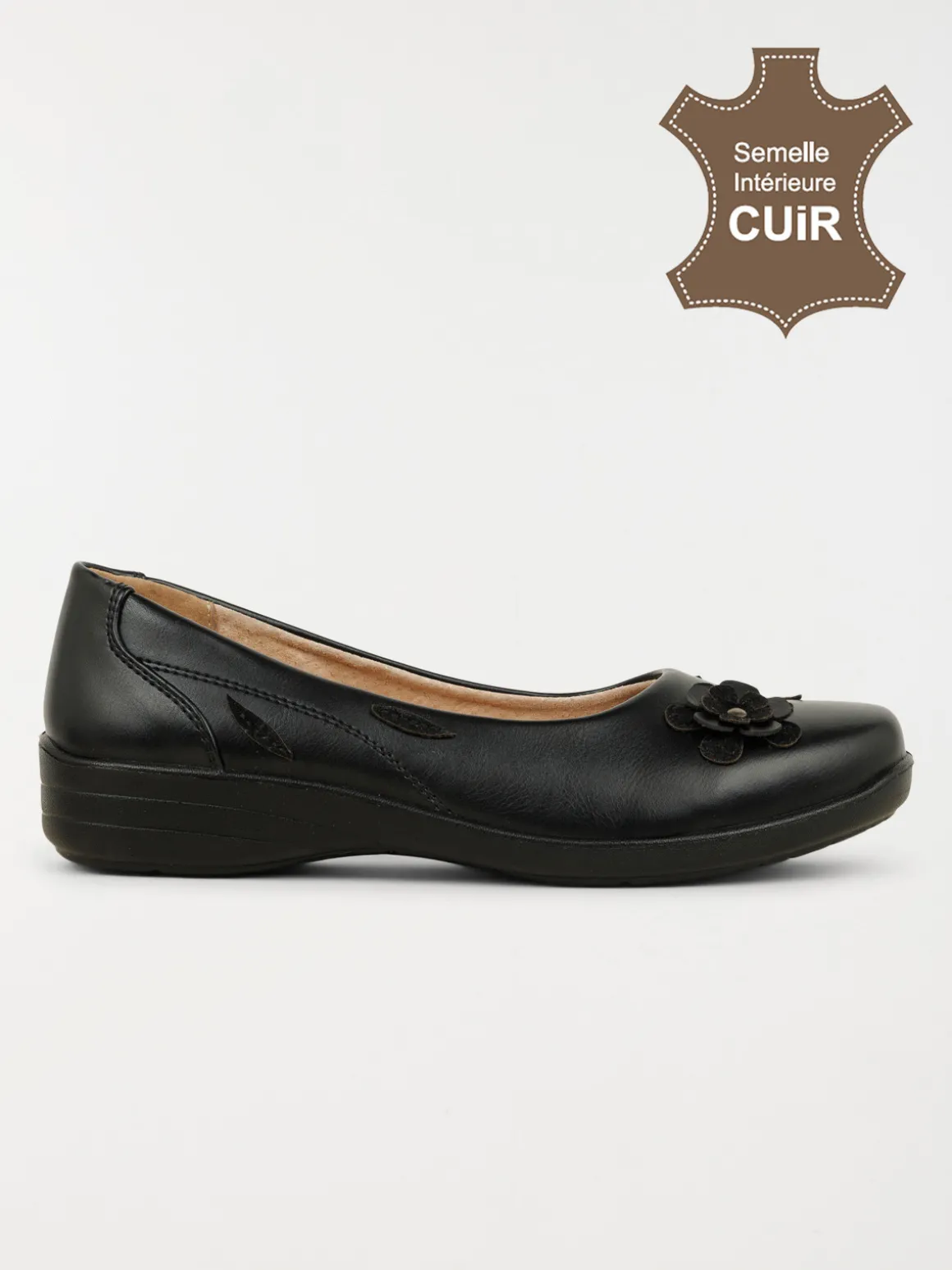 Ballerine confort fleur femme (36-41)