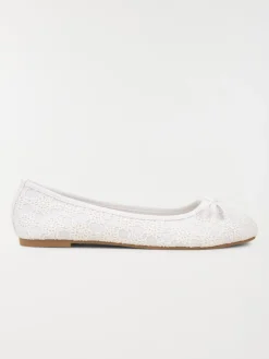 Ballerine dentelle blanc femme (36-41)