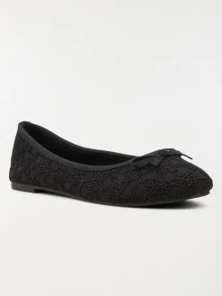 Ballerine dentelle noire femme (36-41)