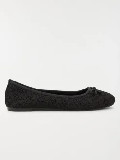 Ballerine dentelle noire femme (36-41)