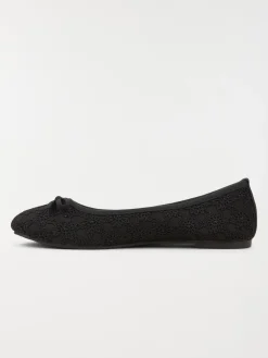 Ballerine dentelle noire femme (36-41)