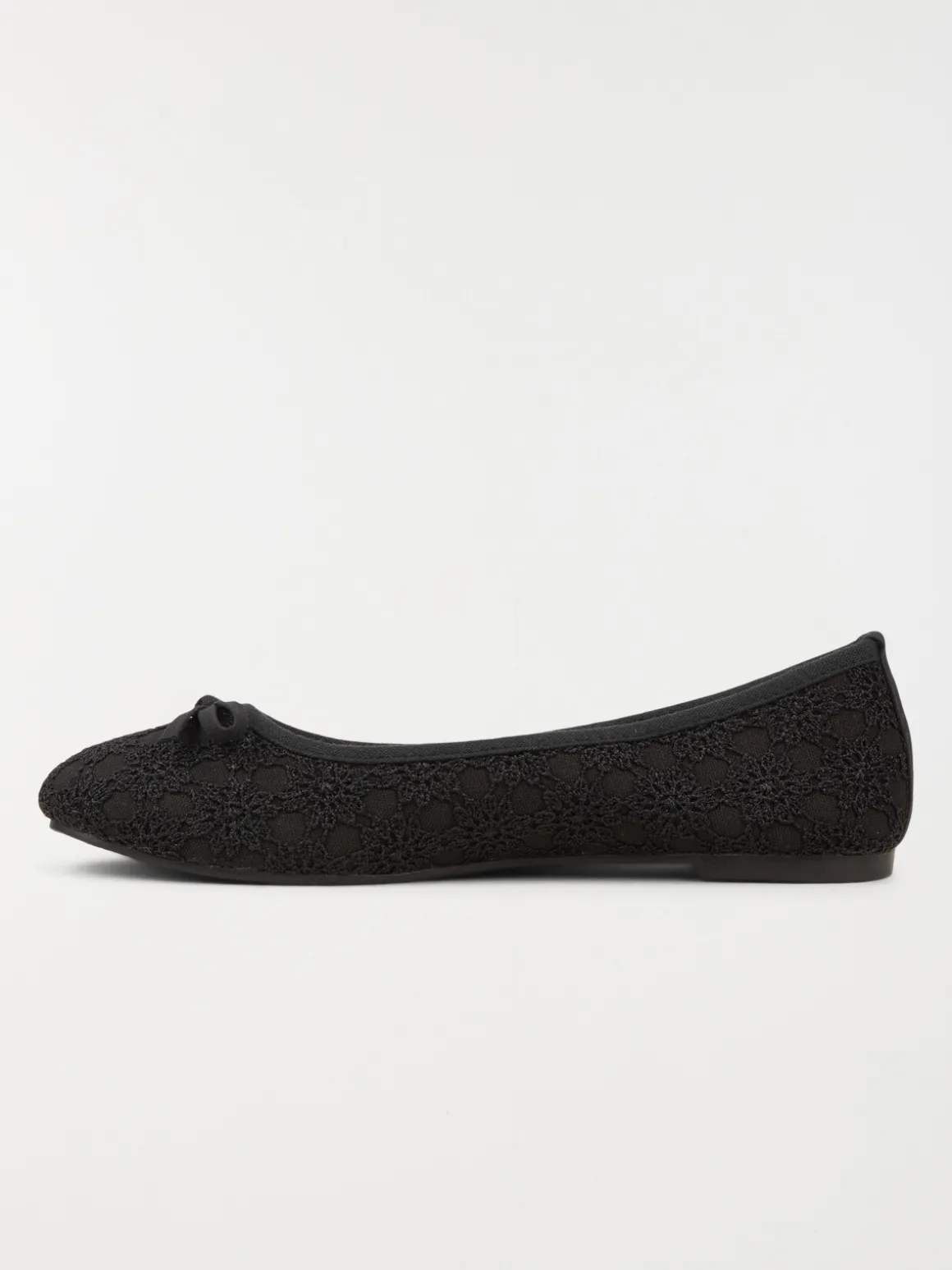 Ballerine dentelle noire femme (36-41)