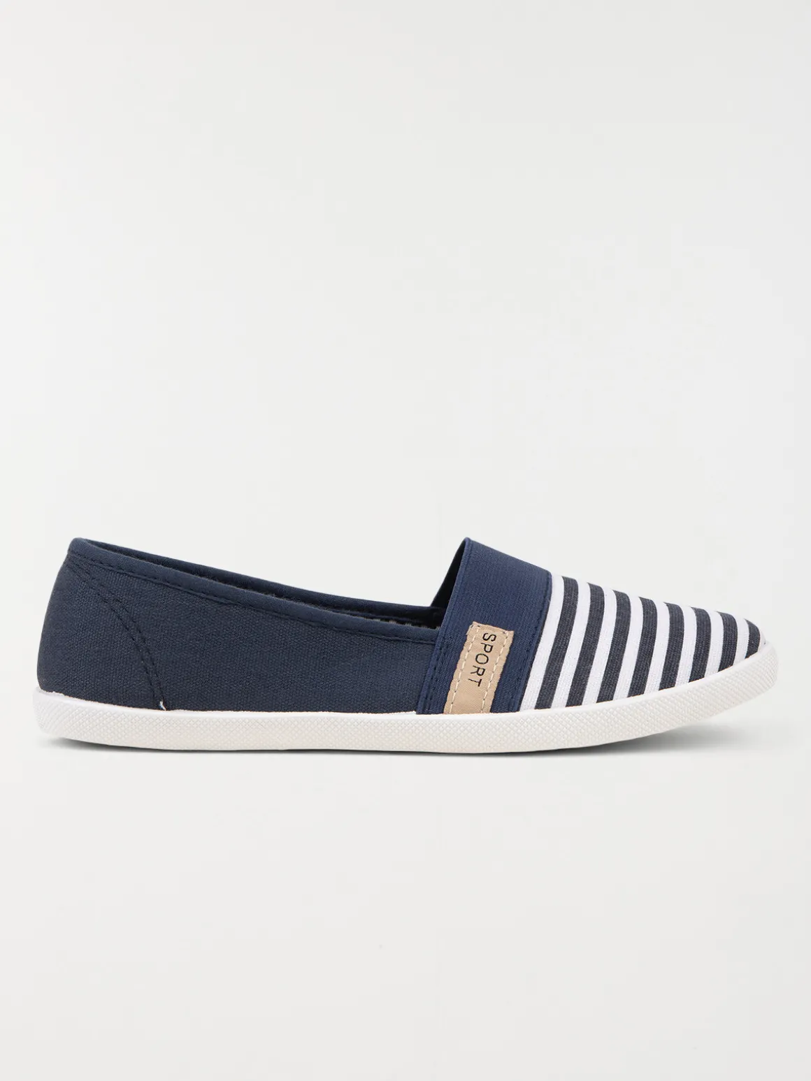 Ballerine détente rayée marine (36-41)