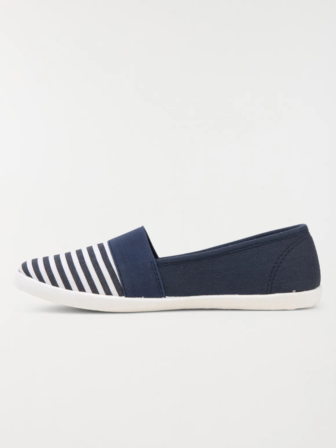 Ballerine détente rayée marine (36-41)
