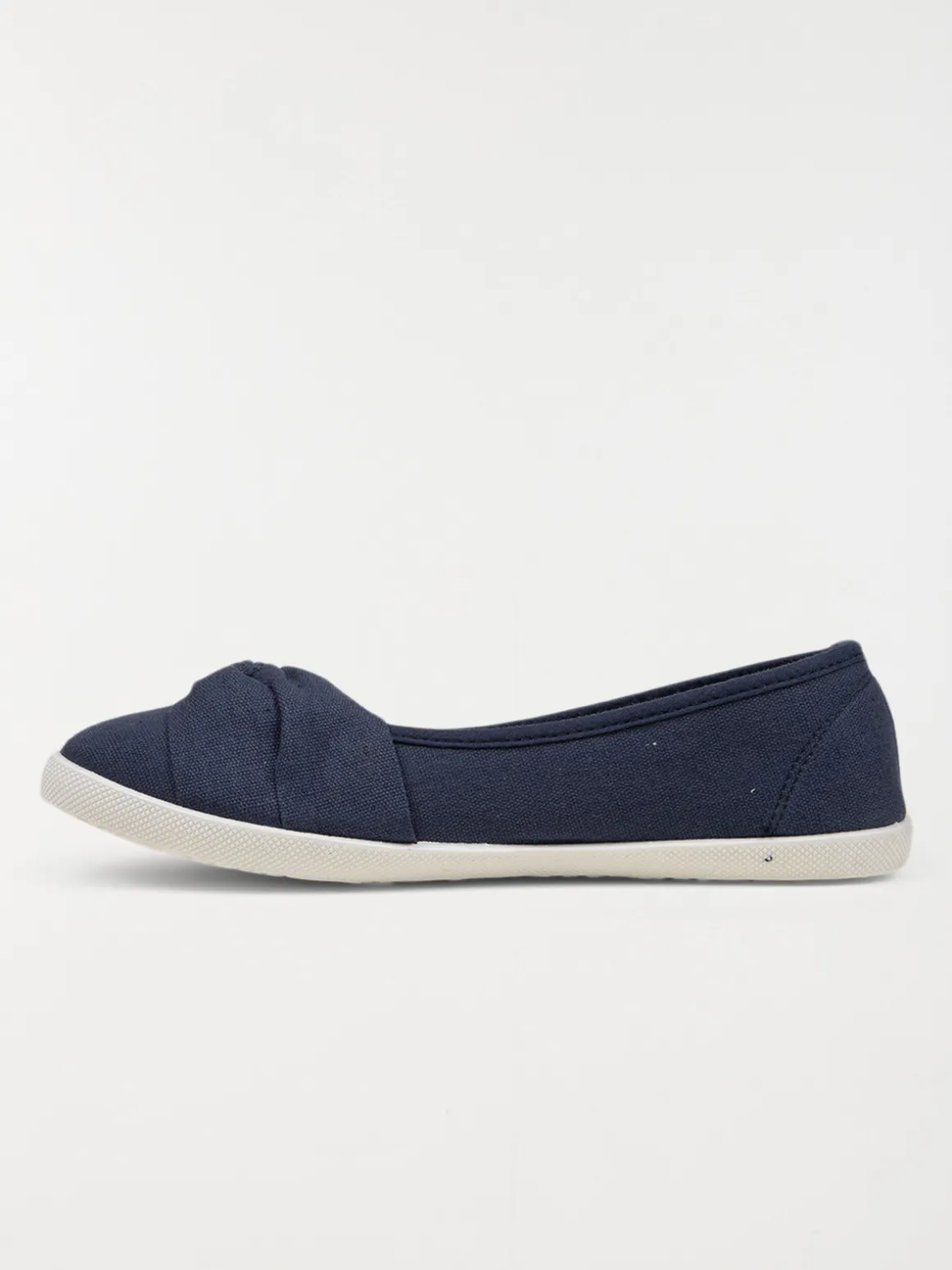 Ballerine femme toile marine (36-42)