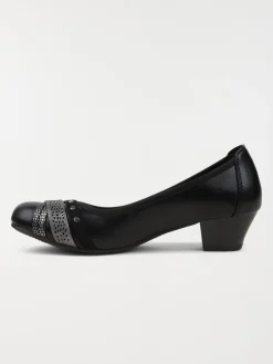 Ballerine noir talon femme (36-41)