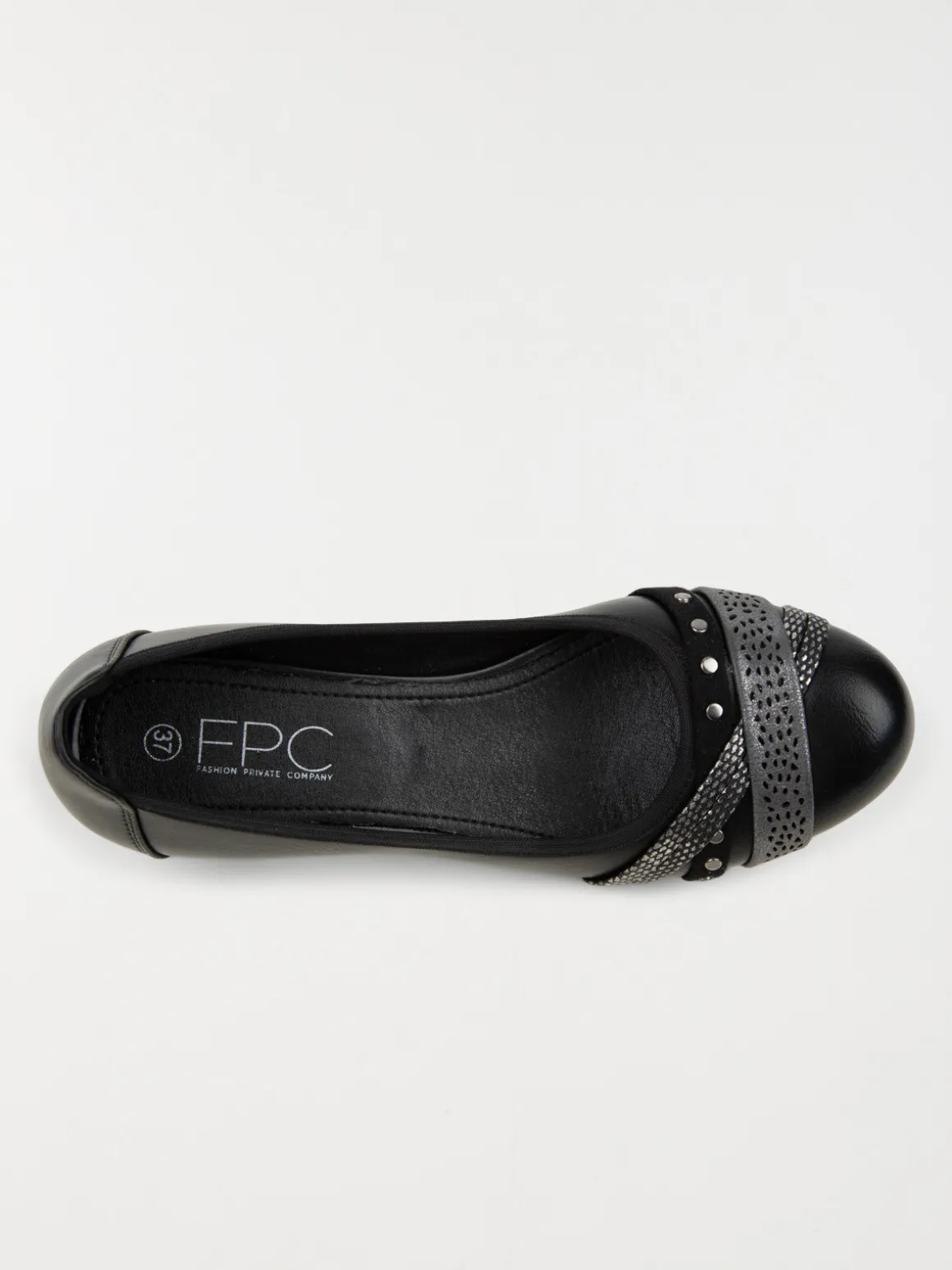 Ballerine noir talon femme (36-41)