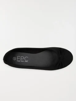 Ballerine suédine femme noire (37-42)