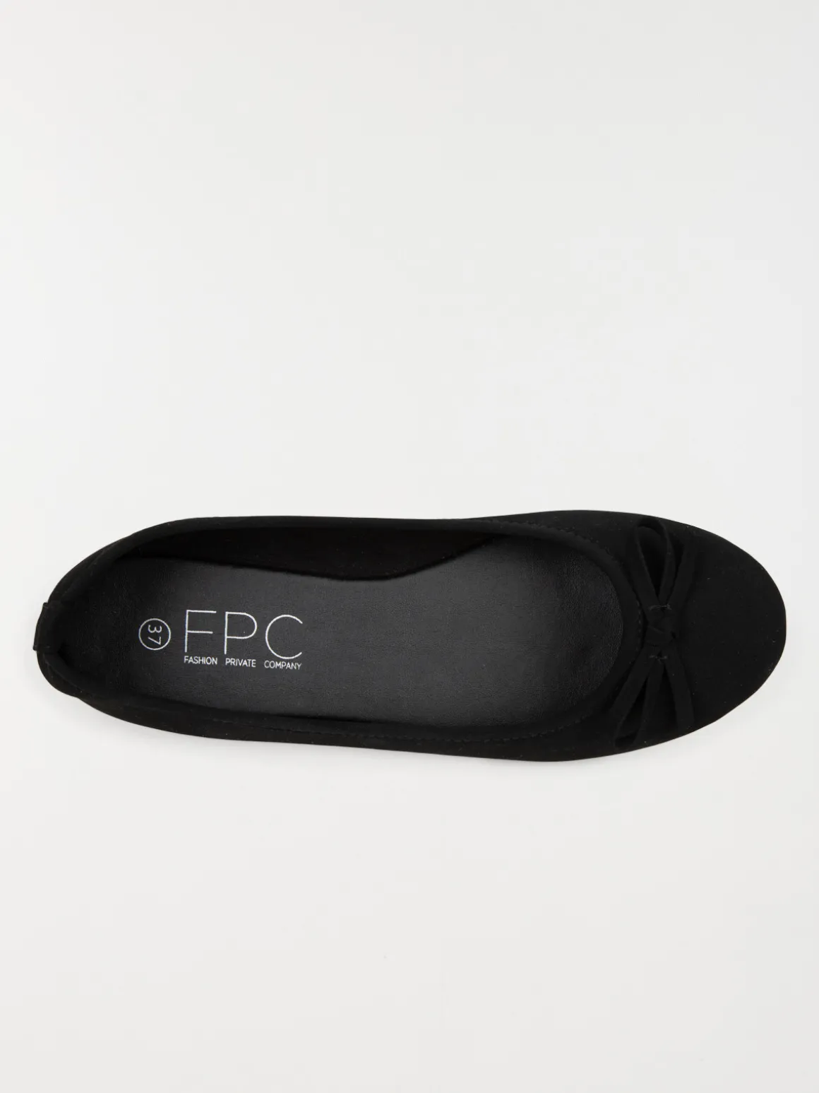 Ballerine suédine femme noire (37-42)