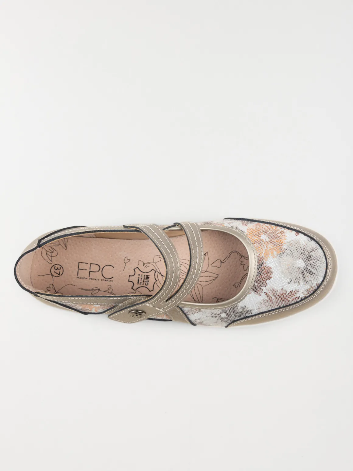 Ballerines confort femme bronze (37-42)