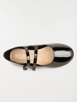 Ballerines noires vernies fille (31-36)