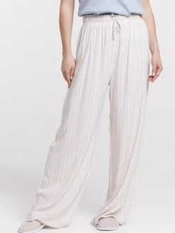 Bas de pyjama femme pantalon rayé