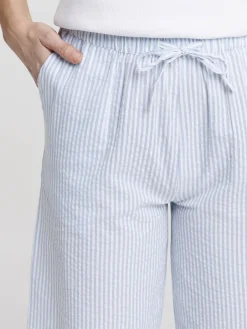 Bas de pyjama pantalon rayé femme