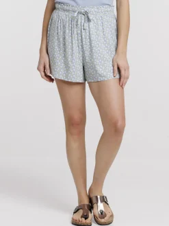 Bas de pyjama short fleuri femme