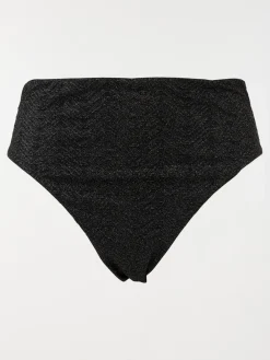 Bas maillot de bain noir brillant femme