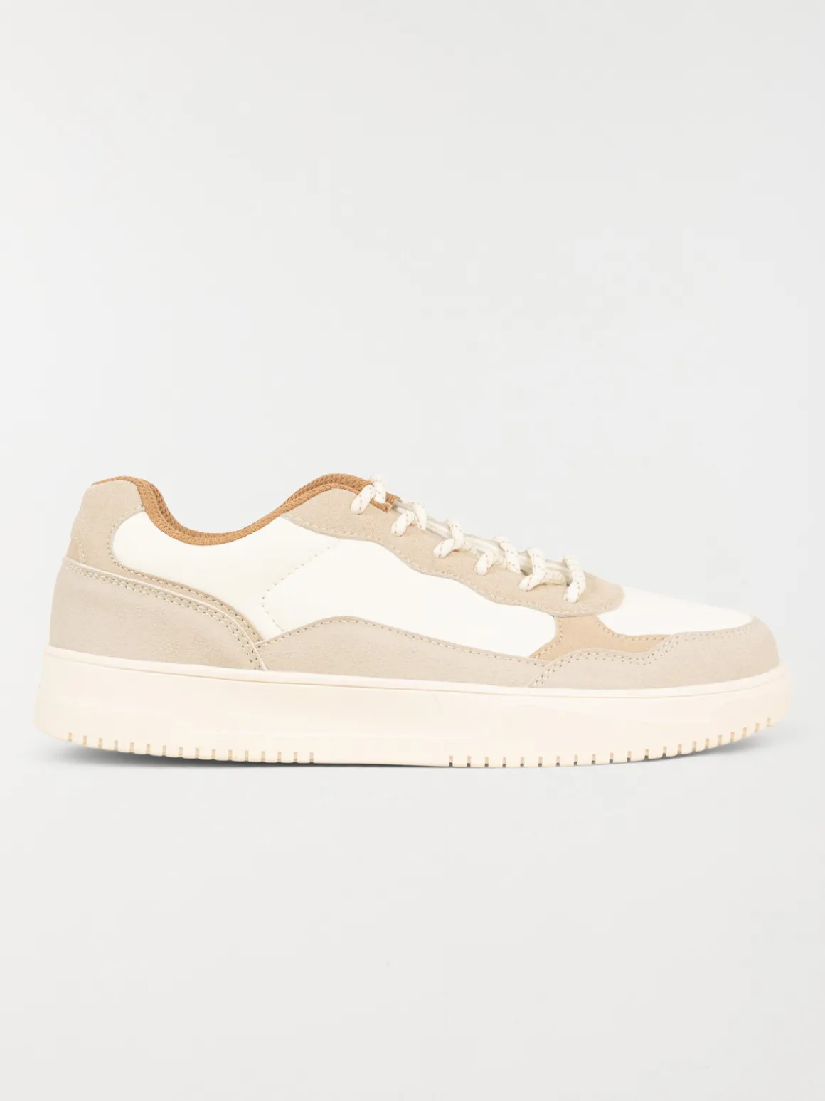 Basket beige à lacet femme (36-41)