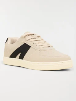 Basket beige bande noire femme (36-41)