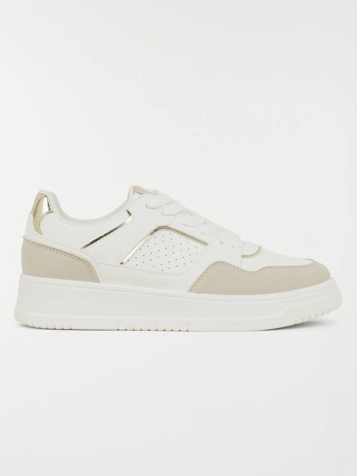 Basket beige et blanche femme (36-41)