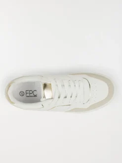Basket beige et blanche femme (36-41)