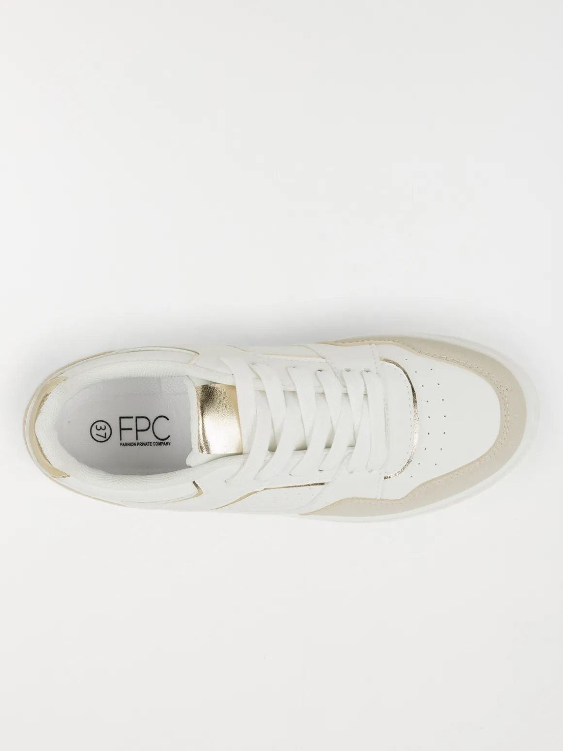 Basket beige et blanche femme (36-41)