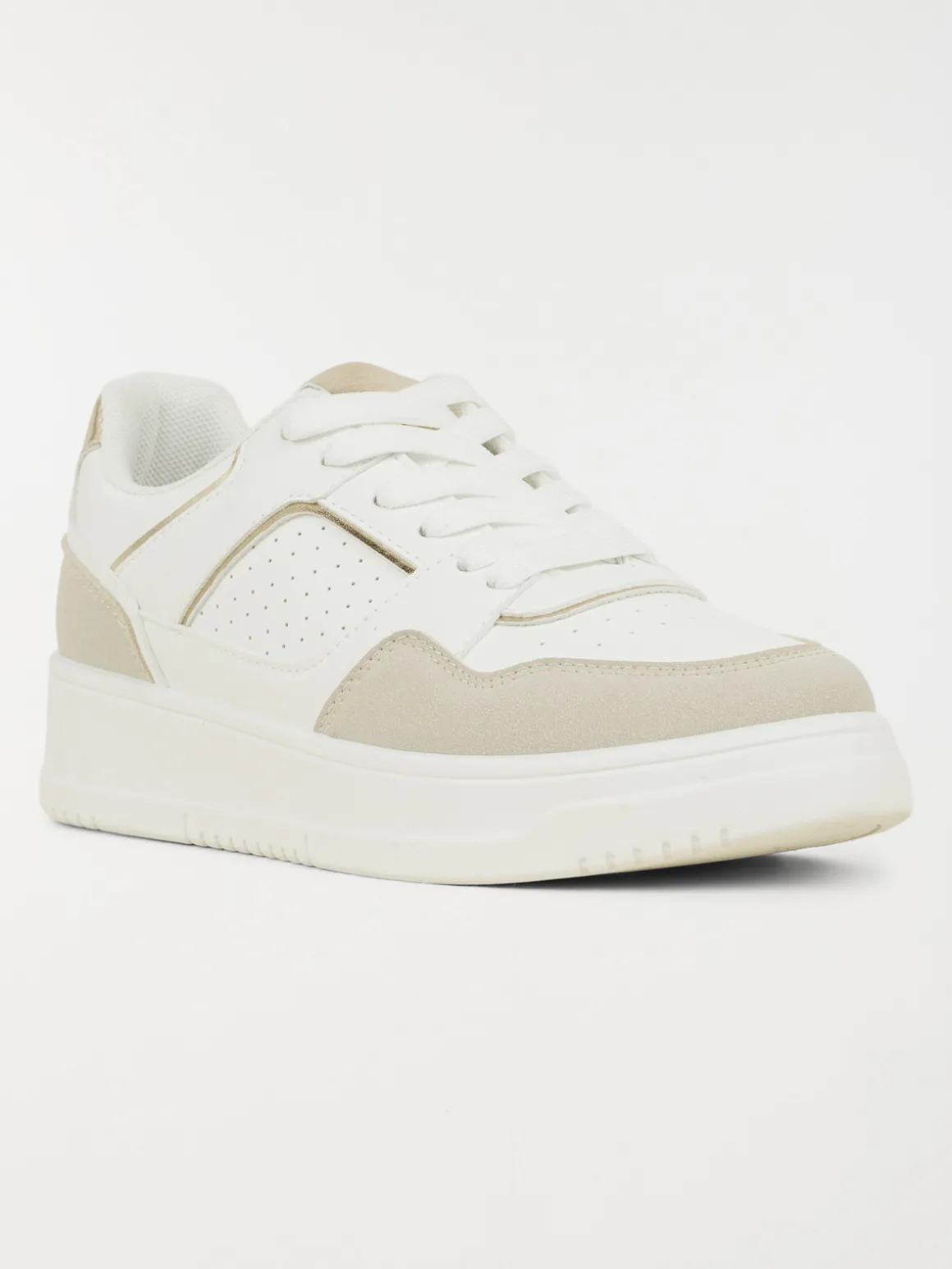 Basket beige et blanche femme (36-41)