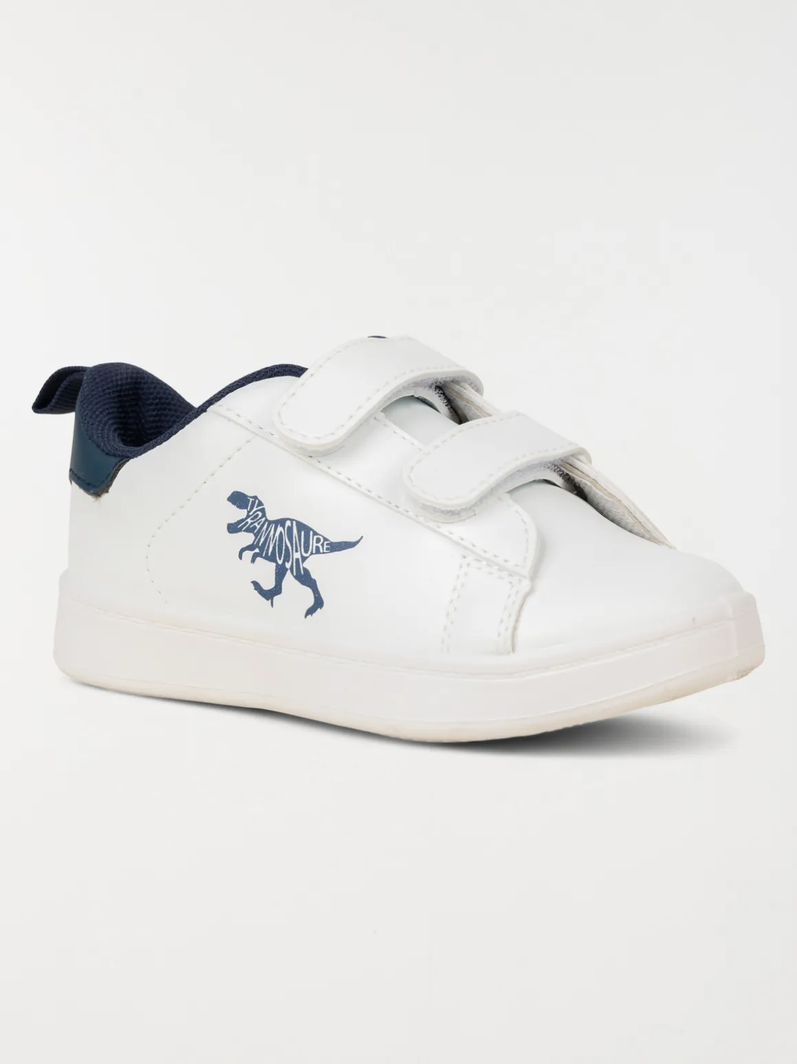 Basket blanche dinosaure garçon (24-30)