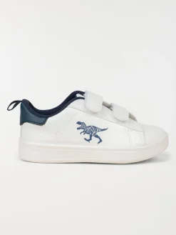 Basket blanche dinosaure garçon (24-30)