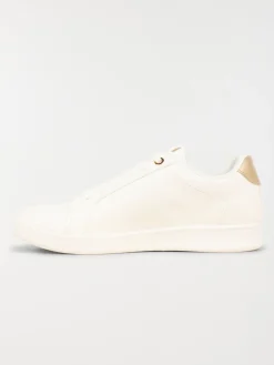 Basket blanche motif fleur femme (36-41)