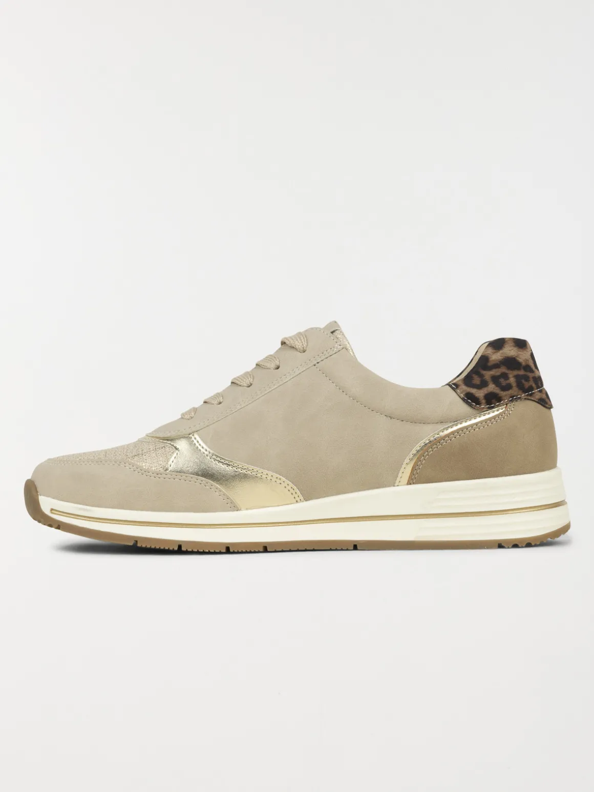 Basket confort beige femme (36-41)