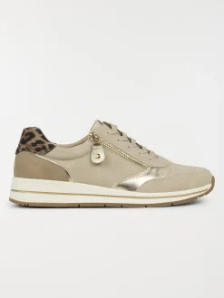 Basket confort beige femme (36-41)