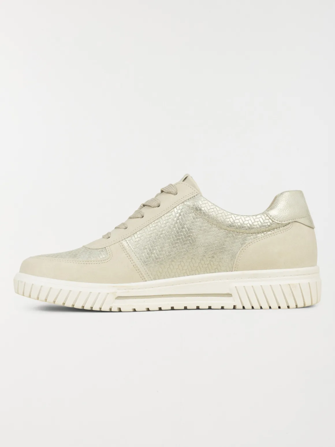 Basket confort femme beige (36-41)