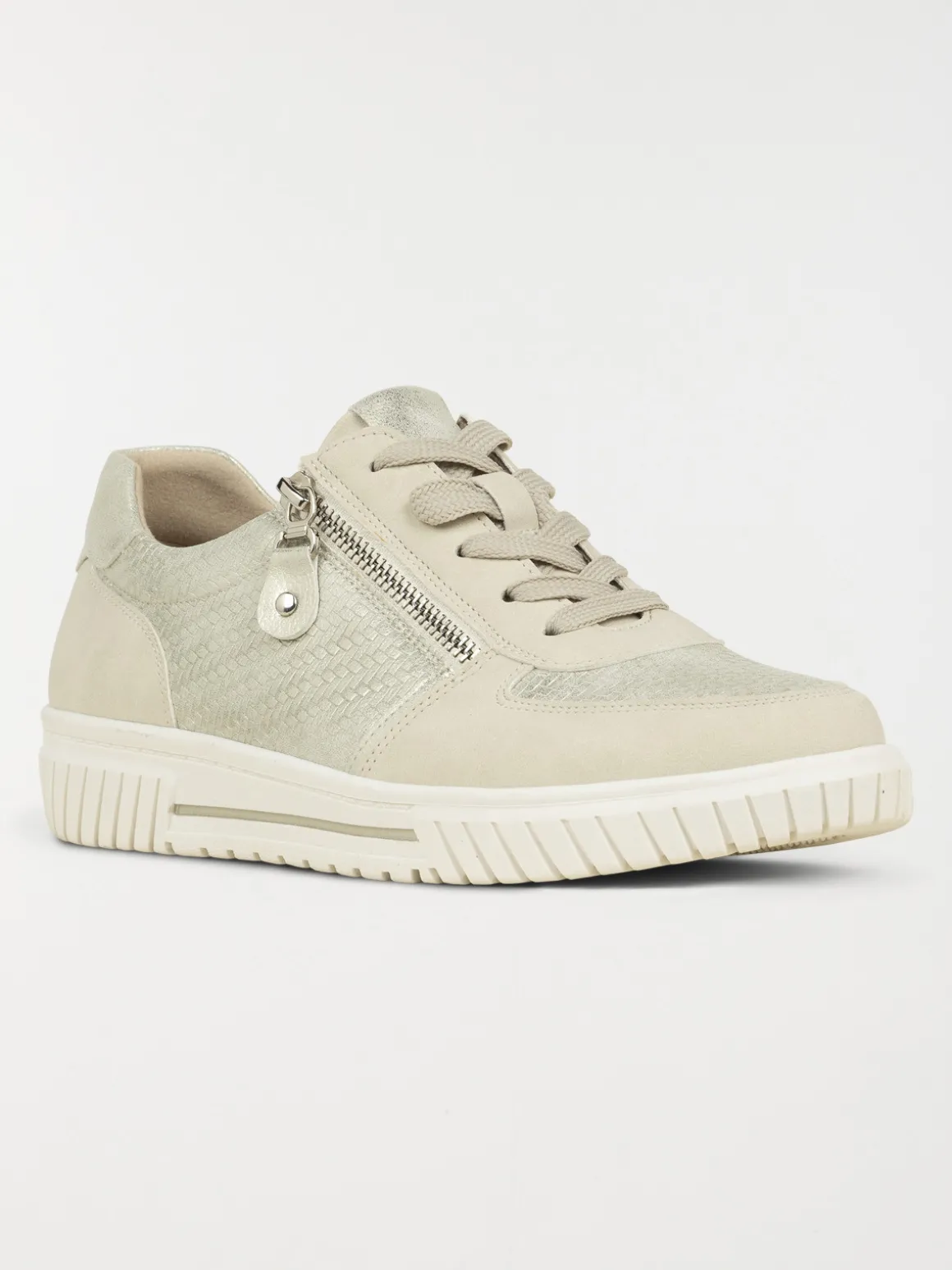 Basket confort femme beige (36-41)