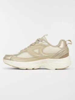 Basket de sport coloris or fille (31-35)