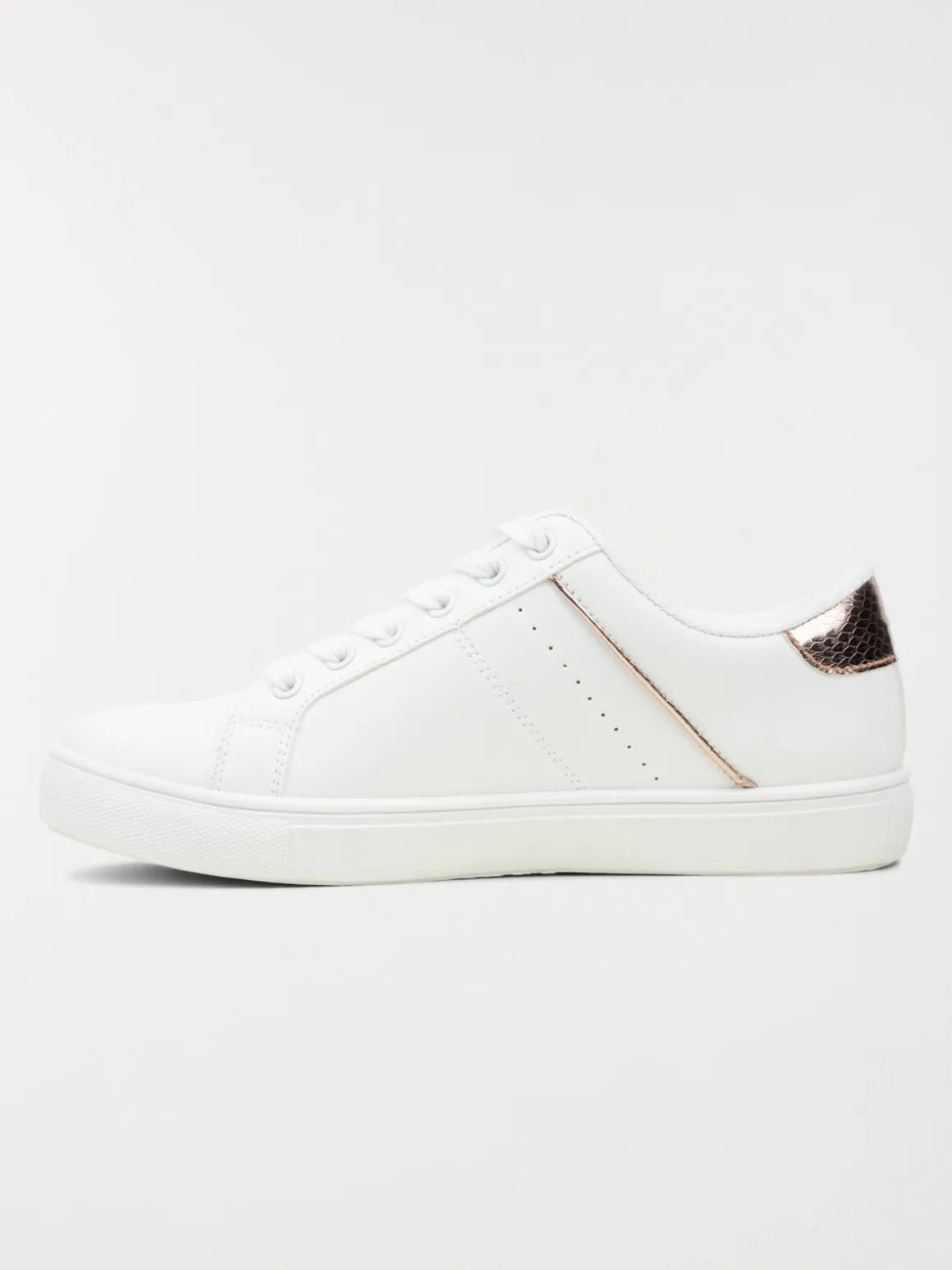 Basket détail doré femme blanc (36-41)