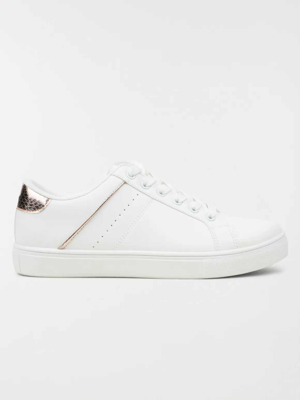 Basket détail doré femme blanc (36-41)