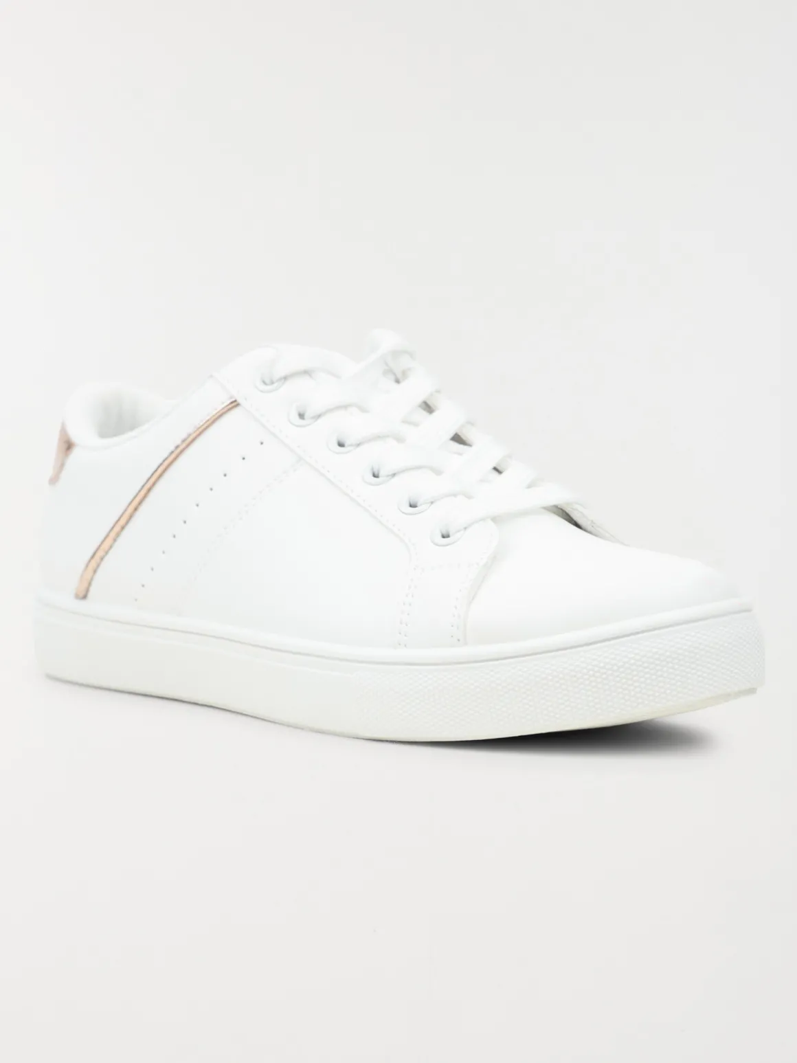 Basket détail doré femme blanc (36-41)
