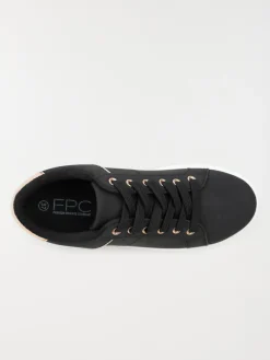 Basket détail doré femme noir (36-41)