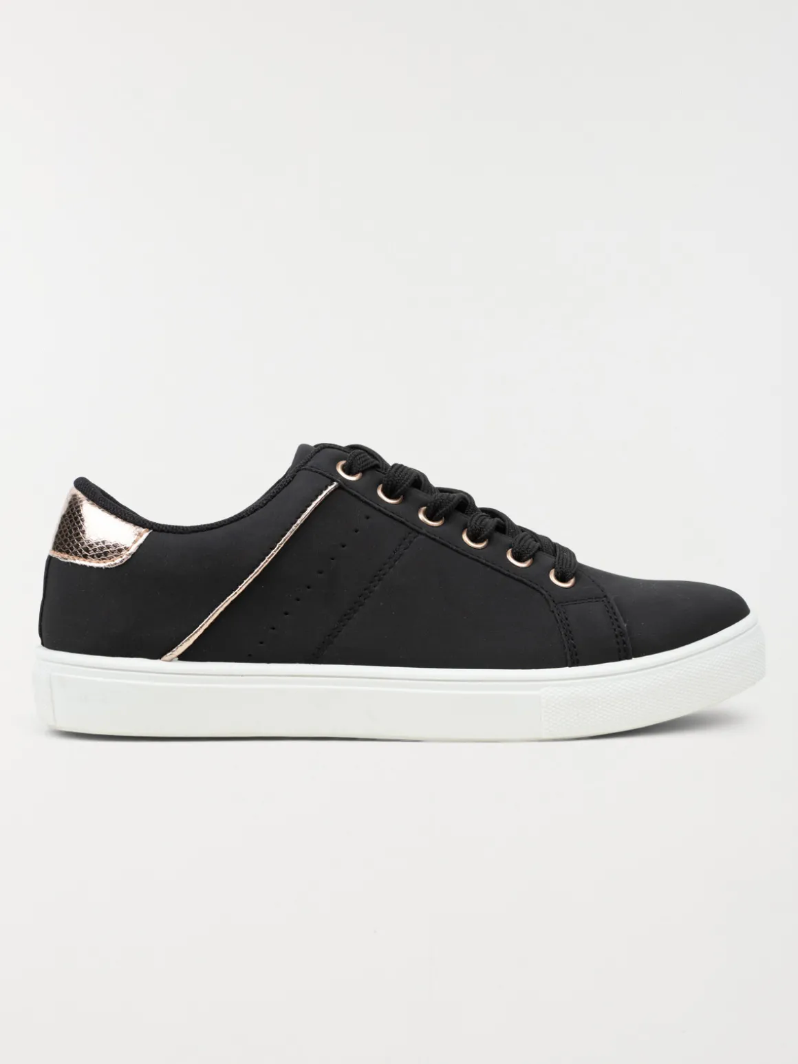 Basket détail doré femme noir (36-41)
