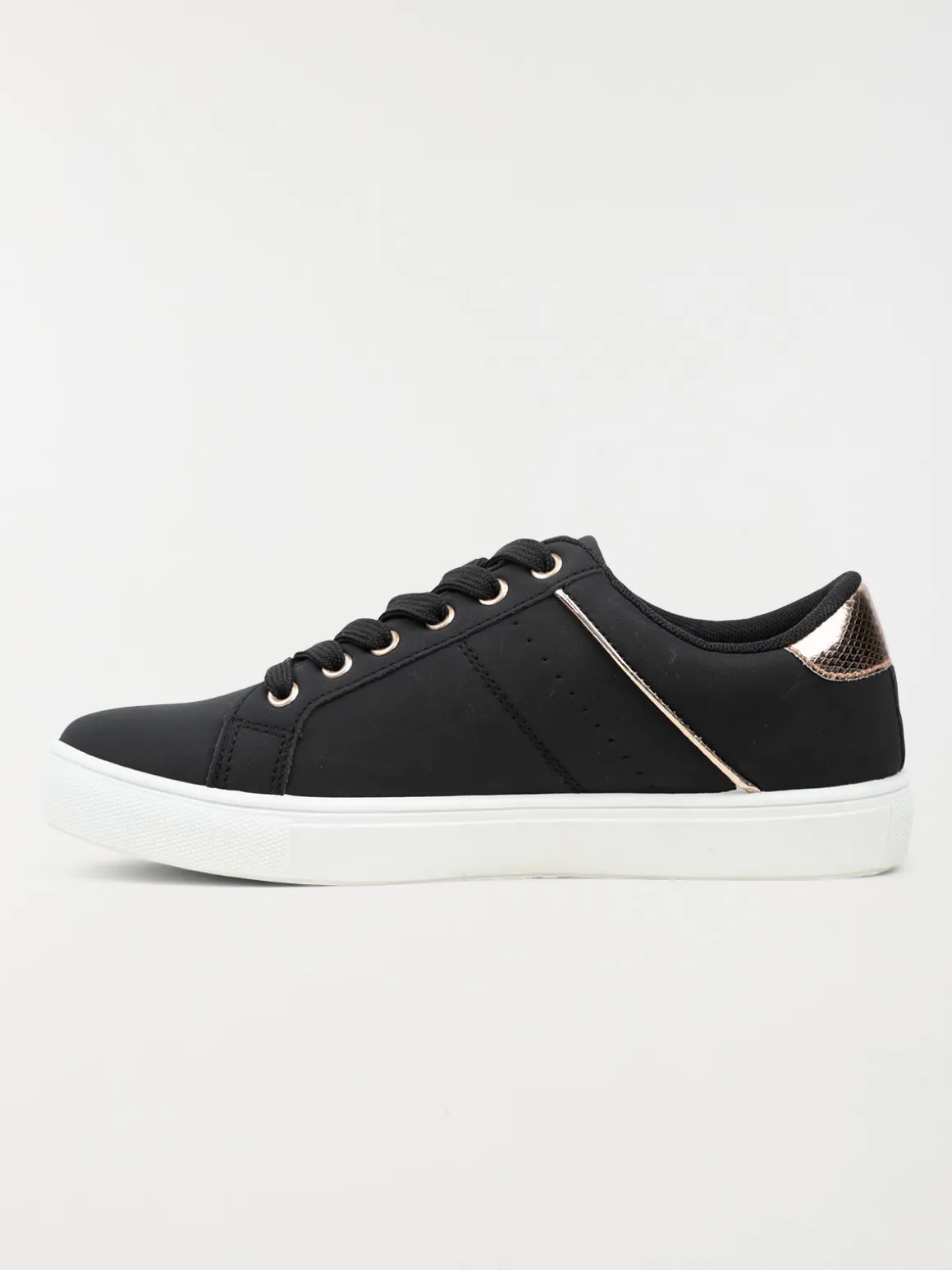 Basket détail doré femme noir (36-41)