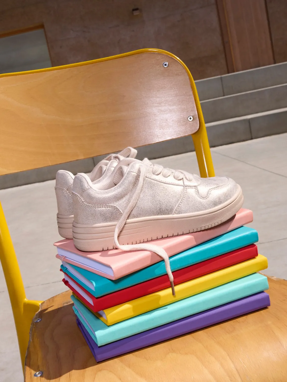 Basket lacet dorée fille (31-36)