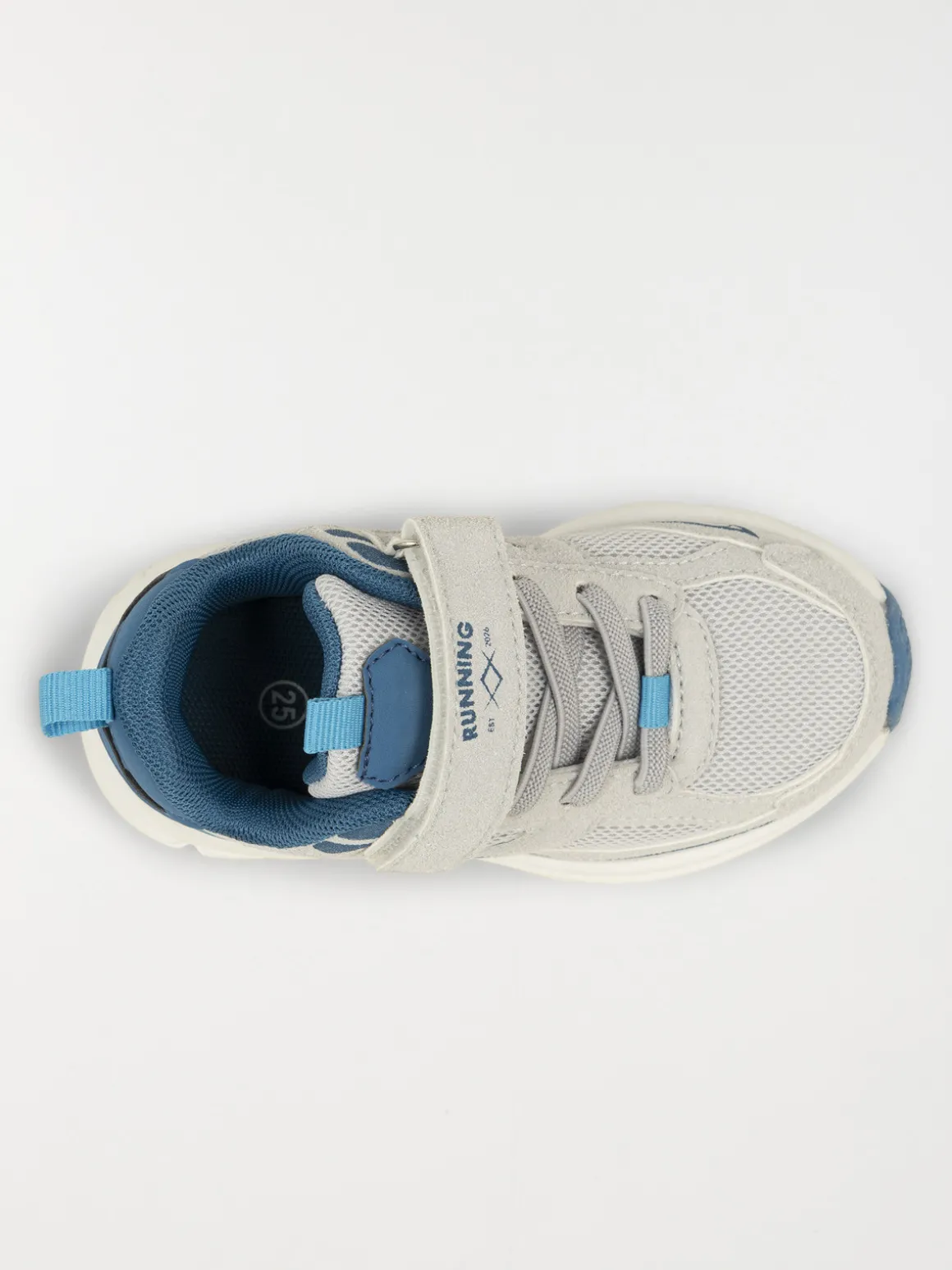 Basket lacet scratch bleu garçon (24-30)