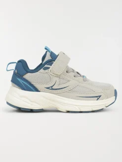 Basket lacet scratch bleu garçon (24-30)
