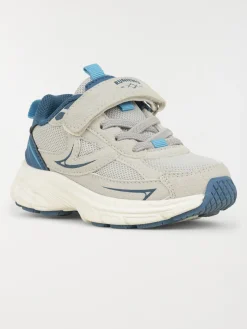 Basket lacet scratch bleu garçon (24-30)