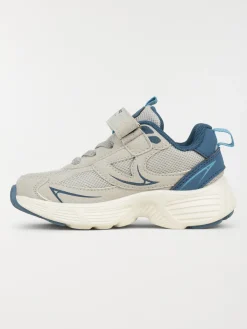 Basket lacet scratch bleu garçon (24-30)