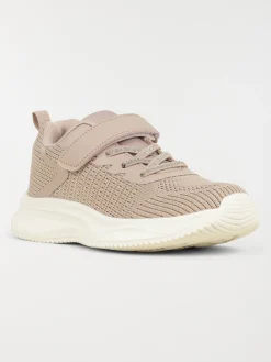 Basket lacet scratch rose fille (24-30)