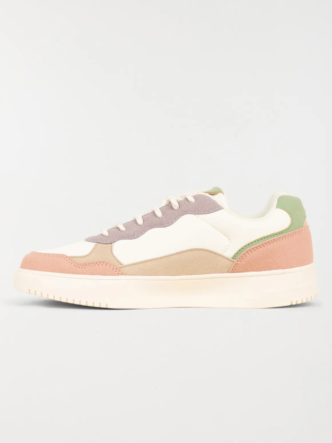 Basket multicolore à lacet femme (36-41)