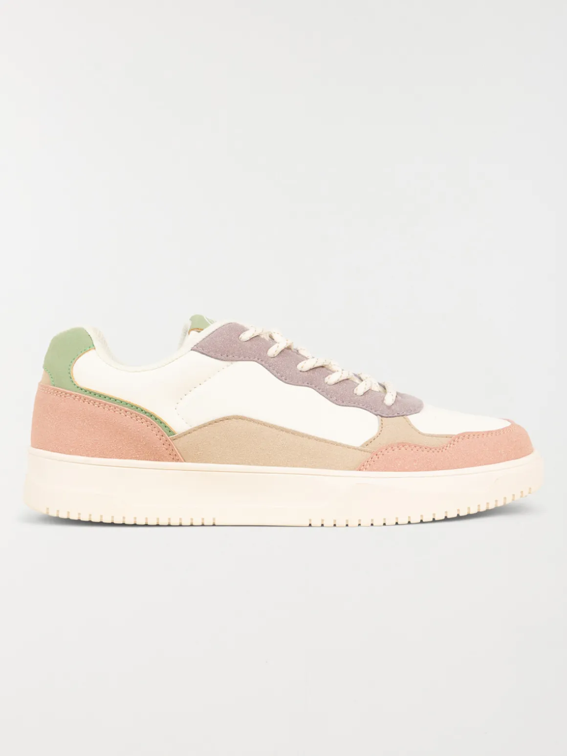 Basket multicolore à lacet femme (36-41)